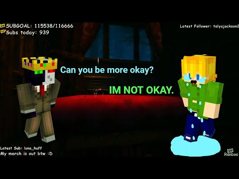 Tubbo starts laughing too hard in the middle of Ranboo's stream making Ranboo thought he was crying.