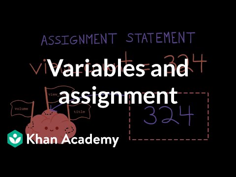 Variables and assignment | Intro to CS - Python | Khan Academy