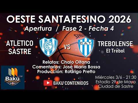 Atlético Sastre vs Trebolense - Apertura del Oeste Santafesino / Fase 2 - Fecha 4
