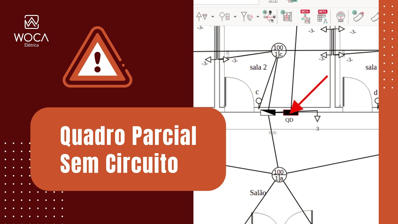 Erros no projeto elétrico: quadro parcial que não alimenta nenhum circuito