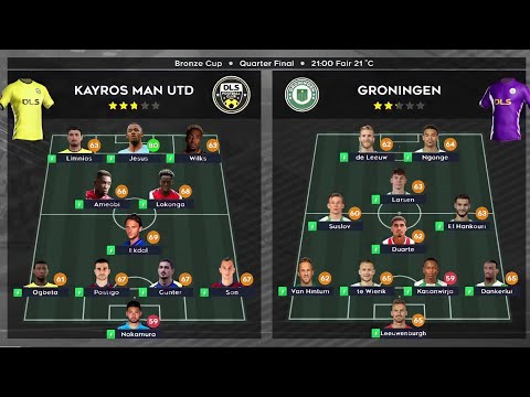 DLS FOOTBALL GAMEPLAY |KAYROS MAN UTD VS GRONINGEN |
