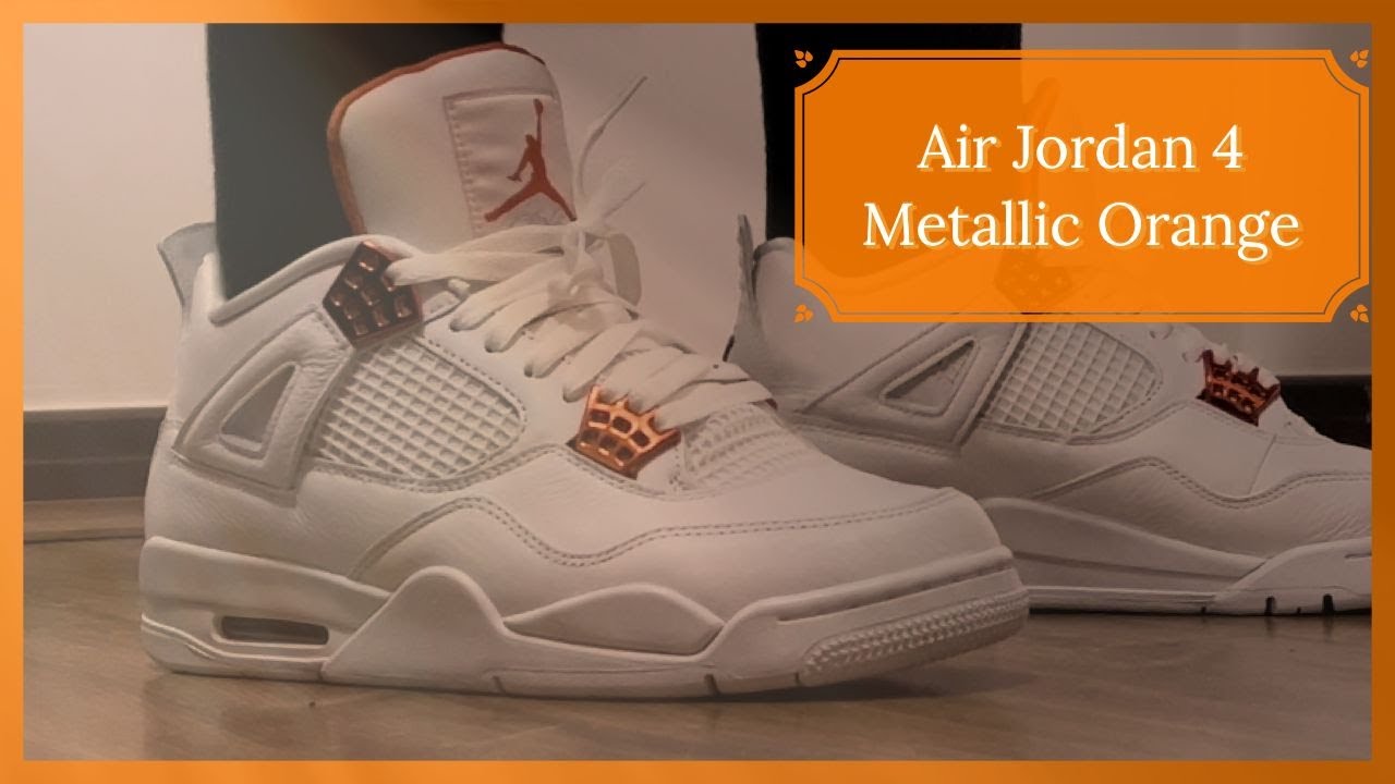 Air Jordan 4 Metallic Orange - Review completo (PT-BR)
