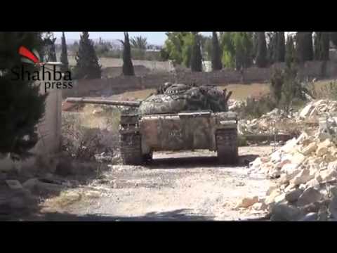 استهداف دبابة لقوات النظام من قبل الفرقة التاسعة قوات خاصة في خان العسل في محافظة درعا