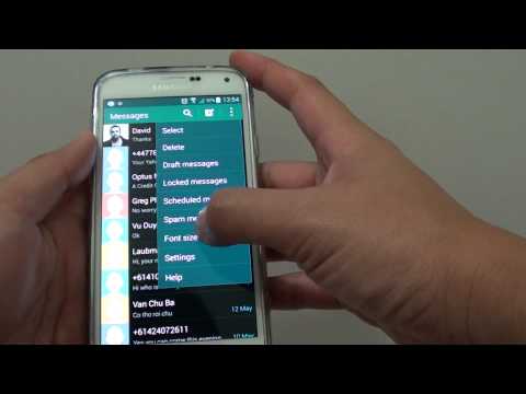 Samsung Galaxy S5: How to Change Text Message List Font Size