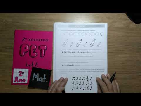 CORREÇÃO PET Vol. 2 _ Segunda Semana _ Matemática _ 2º Ano _ #FiqueEmCasa e Estude #Comigo