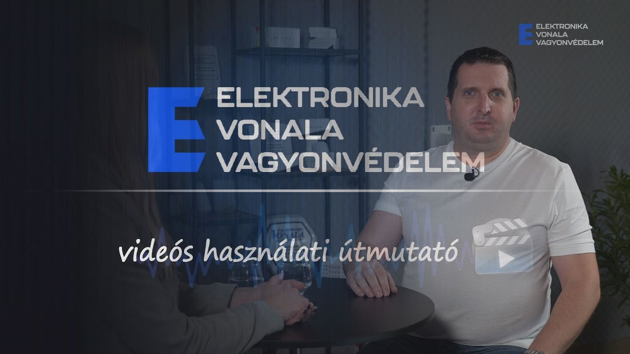 A rendszer bekapcsolása Paradox SP/MG riasztóközponton érintőképernyős kezelőegységgel.
