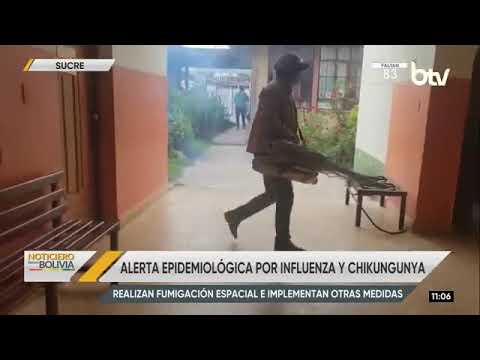 Chuquisaca: Fumigan unidades educativas en Monteagudo tras alerta por influenza y chikungunya