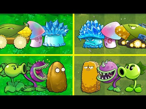 Random 10 Team in PvZ 1 vs PvZ 2 Battlez - Who Will Win? - Team Plant vs Team Plant