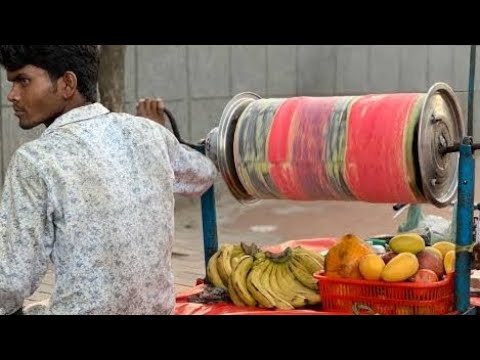 How street style fruit ice cream is made