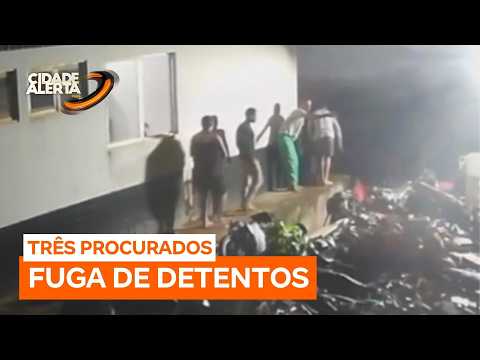Câmeras de segurança flagram detentos fugindo de delegacia em Anapu (PA)