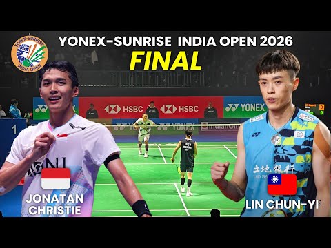 INTENSE MATCH!!! Jonatan Christie vs Lin Chun-Yi | India Open 2026 