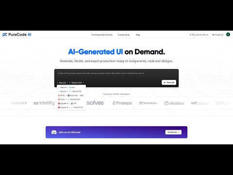 Revolutionize Your UI Development with PureCode AI | Auto-Generate Components & Code (Free)