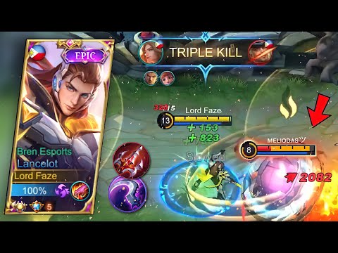 LANCELOT REVAMP NEW BUILD AND EMBLEM - GLOBAL LANCELOT INSANE DAMAGE - MLBB