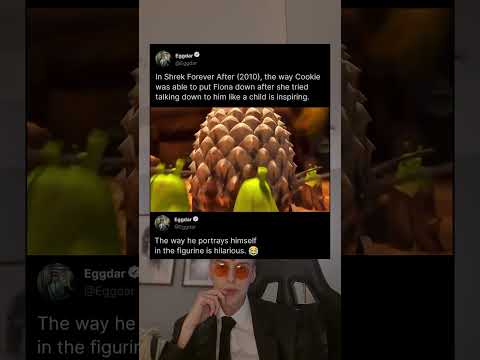 In Shrek Forever After (2010), the way Cookie was able to put Fiona down after she tried talking