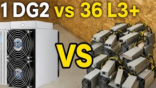 Single DG2 vs 36 L3 antiminers for Dogecoin