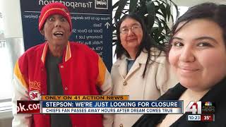 Father travels to Arrowhead for dying wish