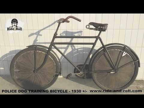 Ride & Roll - Police dog training bicycle 1930 +/-