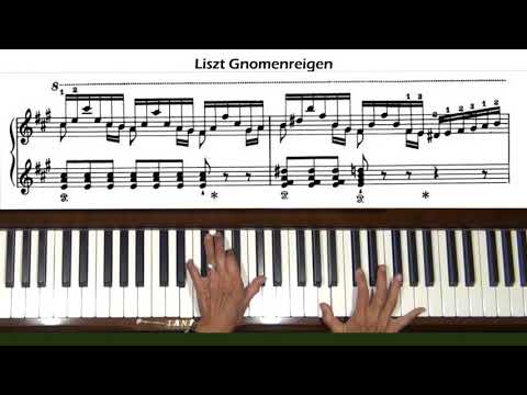 Liszt Gnomenreigen Two Concert Études S. 145, No. 2 Piano Tutorial Part 1