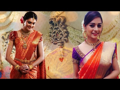 3 gorgeous ways to wear wedding south indian silk saree with...