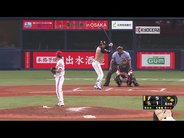 【6回表】ホークス・嘉弥真 キレのあるスライダーで三振奪う!! 2017/8/14 H-F