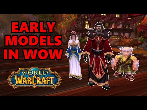 Early Character Models in World of Warcraft