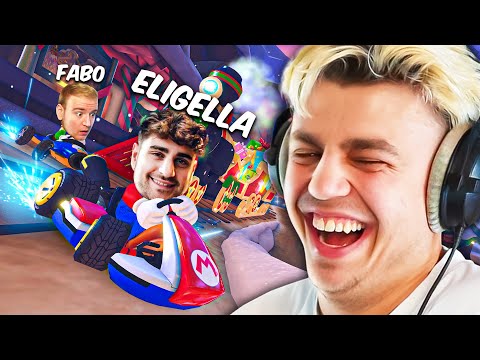 XXL MARIO KART TURNIER mit Eligella, Fabo, uvm. (100€ Wette)
