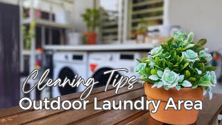 Outdoor Laundry Area • Cleaning & Organization Tips | #cleaningmotivation