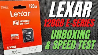 Lexar 128GB E-Series Micro SD Card Unboxing & Speed Test