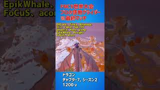 【FNCS世界大会】 プロが最終マッチで使った猛者グライダー‼️