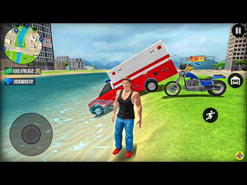 Ambulance, Bike & Police Helicopter Driving in Open World Game #10 - Android Gameplay