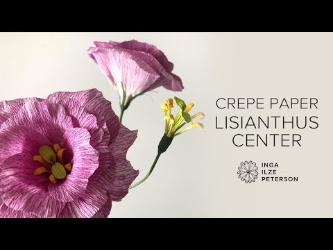 Crepe Paper Lisianthus Flower Center