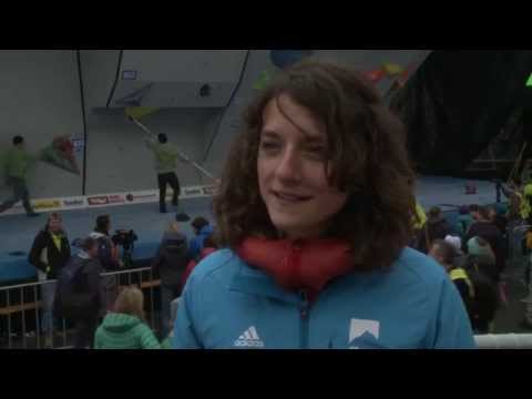IFSC Climbing World Cup Innsbruck 2014 - Melissa Le Neve on Flexibilty