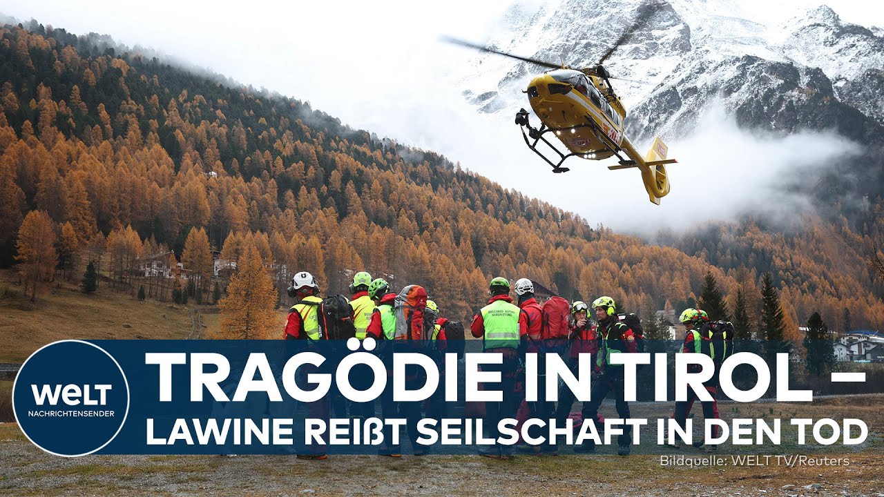 FÜNF DEUTSCHE TOT: Gewaltige Lawine reißt Bergsteiger mit sich - Zwei Männer gerettet