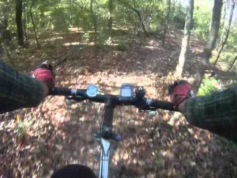 Mountain Biking at John Bryan State Park. Powerline Loop with GoPro Chest Harness