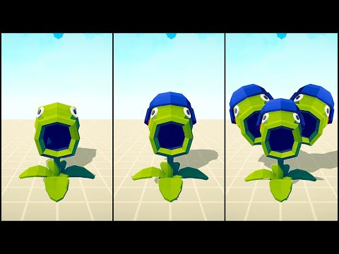 EVOLUTION OF PEA SHOOTER (PLANT VS ZOMBIE) - Totally Accurate Battle Simulator TABS