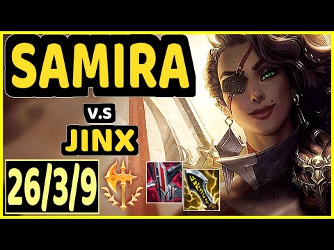 LUSKKA (SAMIRA) vs JINX - 26/3/9 KDA BOTTOM ADC GAMEPLAY - BR Ranked GRANDMASTER