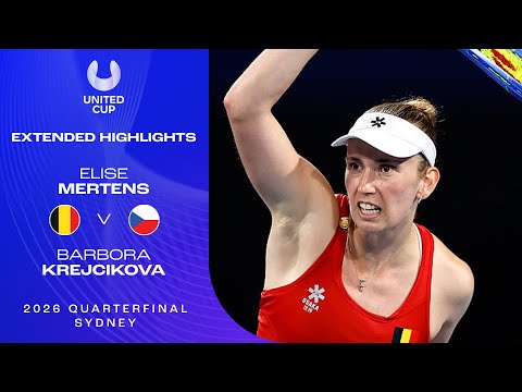 Elise Mertens v Barbora Krejcikova Extended Highlights | United Cup 2026 Quarterfinal