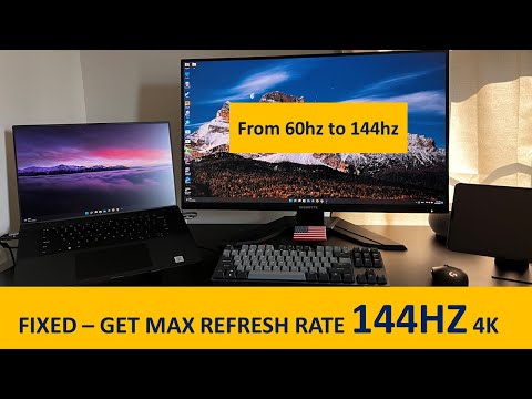 Fix 144hz External Monitor Only Showing 60hz | Get Max Refresh Rate