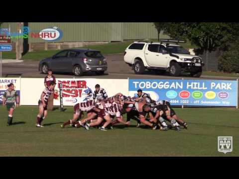 2017 NHRU Round 9 Premier 2 Highlights - Nelson Bay Gropers Vs Newcastle University