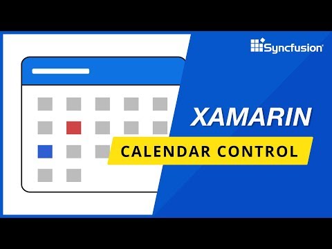 Xamarin Calendar Control