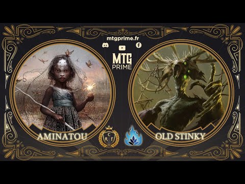 [CR BASSE-NORMANDIE] AMINATOU VS OLD STINCKY - DEMI-FINALE - DUEL COMMANDER MAGIC THE GATHERING