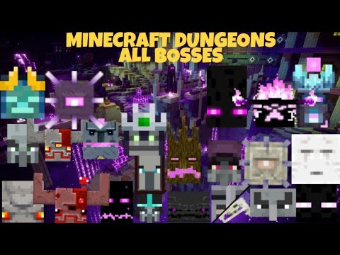 Just a Cool Gamer - Minecraft Dungeons - All Bosses (Updated - All DLCs)