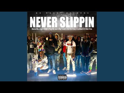 Never Slippin (feat. Davy Buttah, PlugTalk Jacc, Big Trudah, $co Go Crazy, LonBeez & D-Bola Virus)