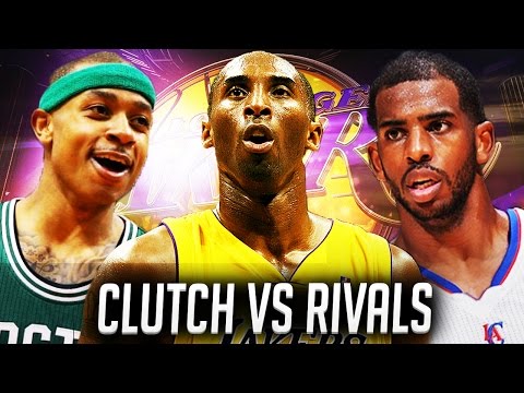 NBA2K16 Lakers MyGM Ep. 15 - Facing The Celtics & Clippers!! CRAZY KOBE BLOCK!! + Randle Is CLUTCH!