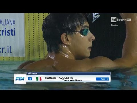 05-04-2017 pom. 100 Farfalla M Finale B Tavoletta Raffaele 54,12 Campionato Italiano Assoluto v.50