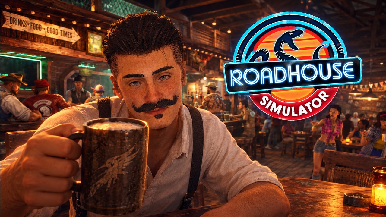 Прокачал бар по полной - Roadhouse Simulator - Стрим 2