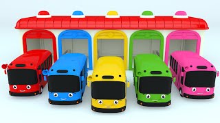 Colors for Children with Color Bus Toy - Colours for Kids