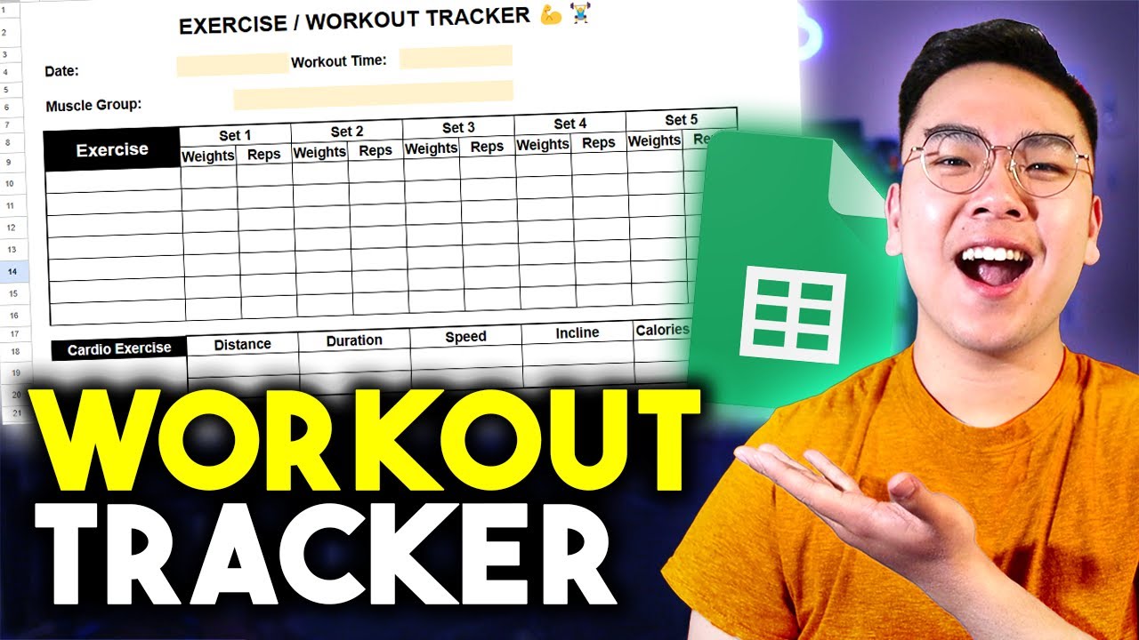 Google Sheets WORKOUT TRACKER to Log Exercises! *TUTORIAL*