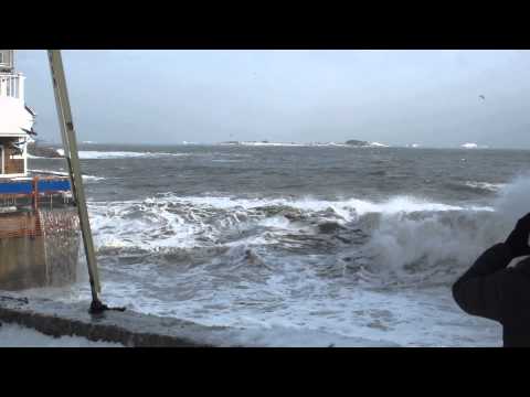 2014 JAN 03 Marblehead MA Blizzard Storm Surge Barnacle