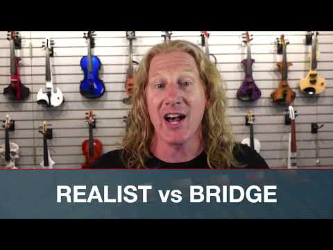 ACOUSTIC-ELECTRIC VIOLIN COMPARISON - Realist RV5Pe vs Bridge Golden Tasman